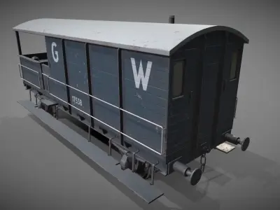 Toad Break Van Low-poly 3D model