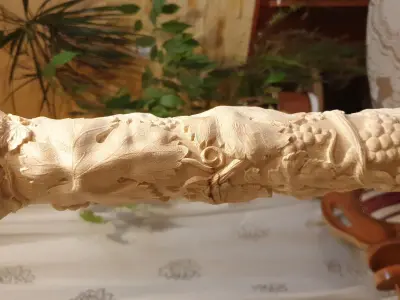 Grapes Column for Cnc Milling 3D model