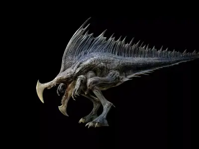 Raptor2 Low-poly 3D model