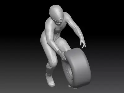 FORMULA ONE PIT STOP 7 3D print model