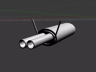 excuant muffles shotgun drift jdm 3D model
