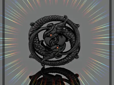 Dragon pendant  3D print model