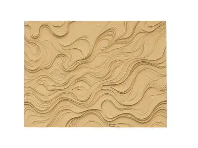 modern panel wall decor set wall relief mural CNC 127 3D model