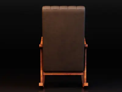 Rocking Chair Free low-poly 3D model