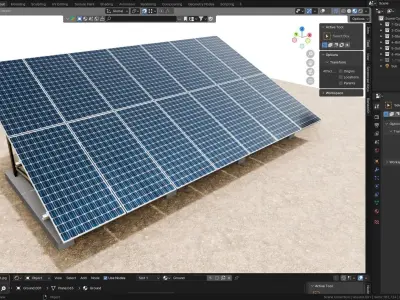 Solar Energy Irrigation Systems-Bolted 3D model