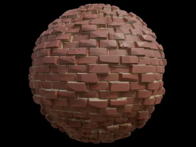 Stylized Brick Wall 02 Texture