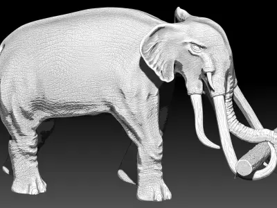 War elephants 3D model
