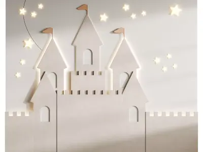 Kids wall panel 2 3D model