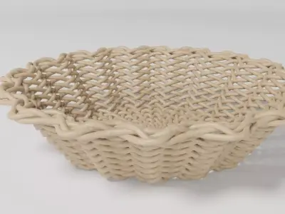 WICKER BASKET14 3D model
