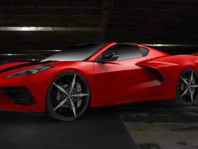 Chevrolet Corvette C8 3D model from CGTrader