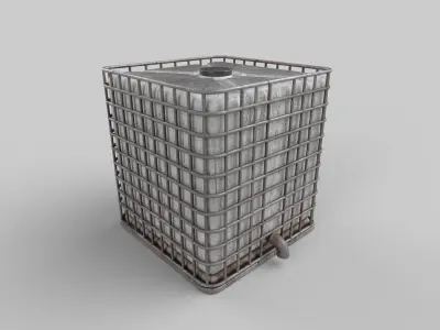 diesel tank Low-poly 3D model