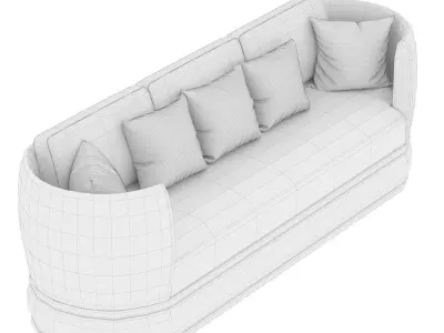 Arezzo Sofa 3d model Low-poly 3D model