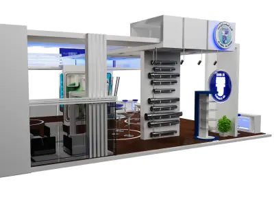 Booth Exhibition Stand a390a 3D model