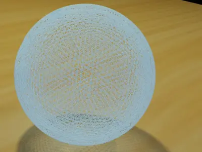 High Quality Bowling Ball  Low-poly 3D model