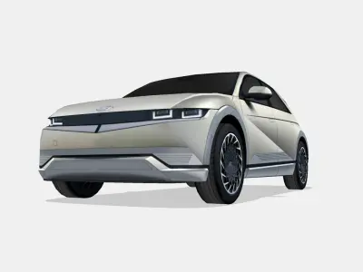 Hyundai Ioniq 5 2022 Low-poly 3D model