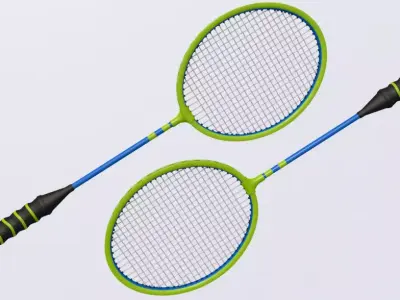 Badminton Collection 3D model