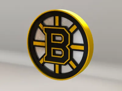 NHL Boston Bruins Team Logo 3D model