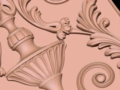 3D FLORAL DESIGN 3D model