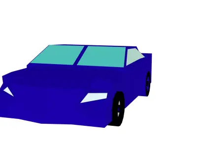Low Poly Car Free 3D model