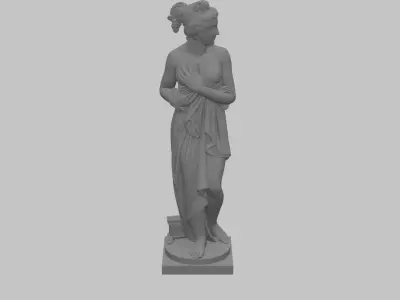 Virgin Venus Nude Bust Female Sculpture Figure 3D print model