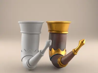 Viking Drinking Horn 3D STL Model Decor 3D print model