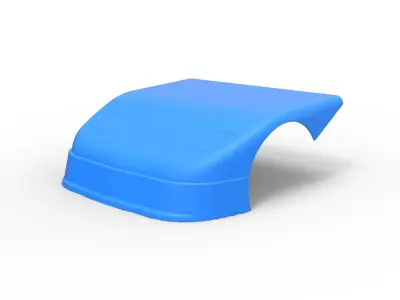 Nose of New Zealand Super Saloon race car V2 Scale 1 to 25 3D print model