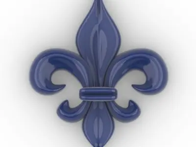 fleur de lis 3d model printable lms11 3D print model