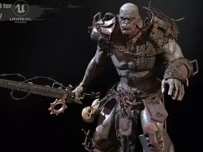 SuperZombie5 for pack Low-poly 3D model