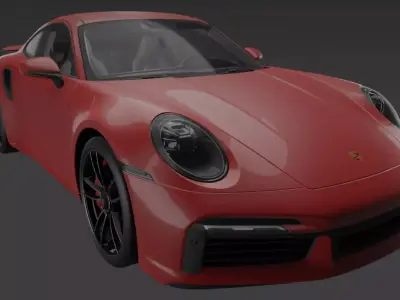 Porsche 911 Turbo S - 3D Model 3D model