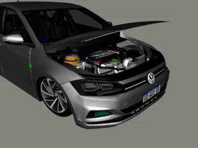 Volkswagen Virtus 2018 - DFF 3D model