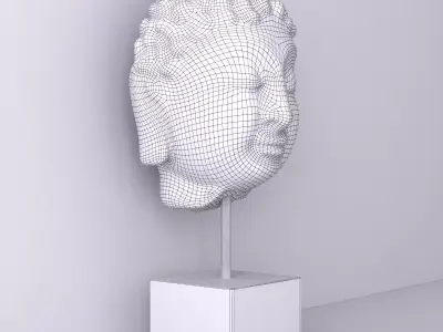 Head of Buddha 2 3D model