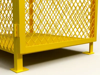 3D model of a box for a gas cylinder 3D model