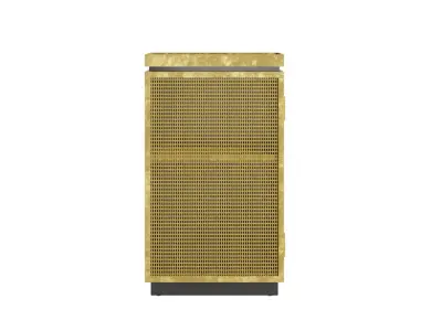 Brass Wire Mesh Cabinet 3D model