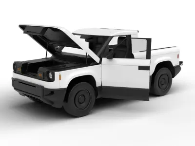 Slate Truck EV 2027 HQ 3d model 3D model