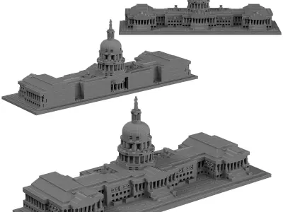 Lego Architecture - 21030 United States Capitol Building 3D model