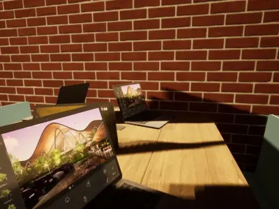 simple living room Free low-poly 3D model