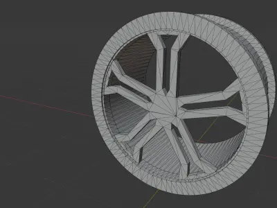 Race car Rims 3D model