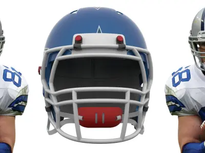Football Helmet 3D model shop