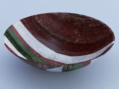 Wooden Decor - Vases and Bowl 3D model