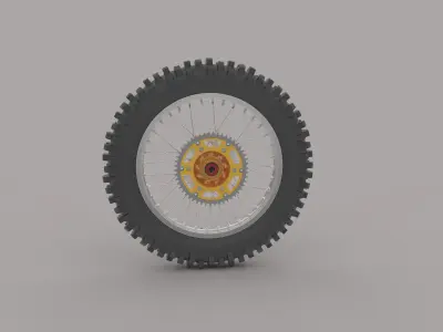 Motorbike rear weel  3D model