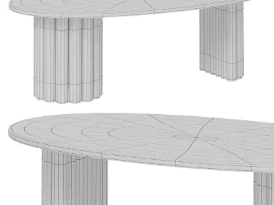 Kawowy Moonlight VL Coffee Table  3D model