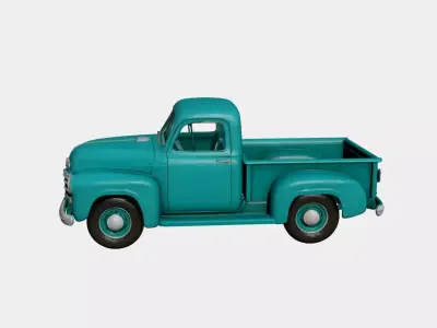 1950s Early Vintage Pickup 3D model 3D model