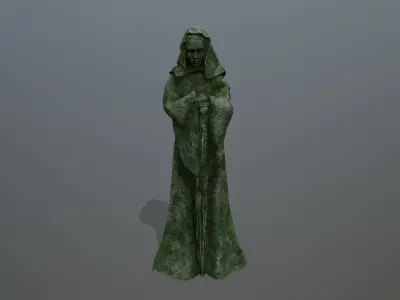 statue 3 Low-poly 3D model
