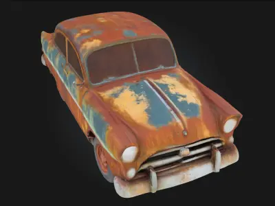 Rusty Classic  A Vintage Relic Reclaimed by Time 3D model
