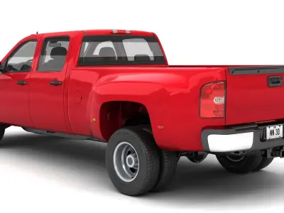 GENERIC DUALLY PICKUP TRUCK 18 3D model