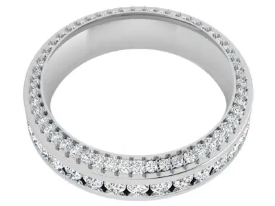 Diamond Channel Setting Band 4405 3D print model