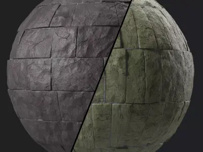 Stone Wall Materials 49- Sbsar Pbr 4k Seamless Texture
