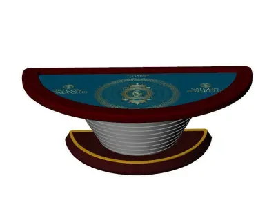 POKER TABLE Low-poly 3D model