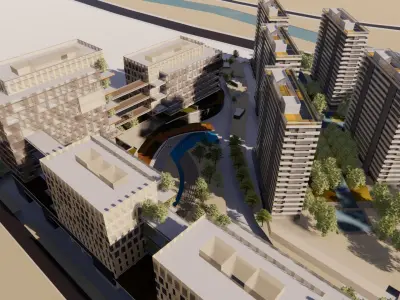 Office Tower Architectural Proposal - Breath 3D model