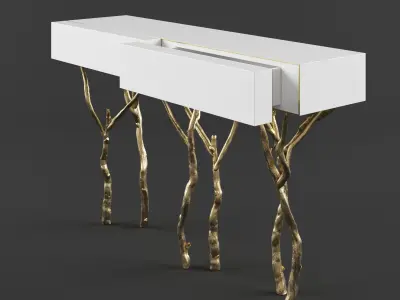 Ginger Jagger Fig Tree Console 3D model